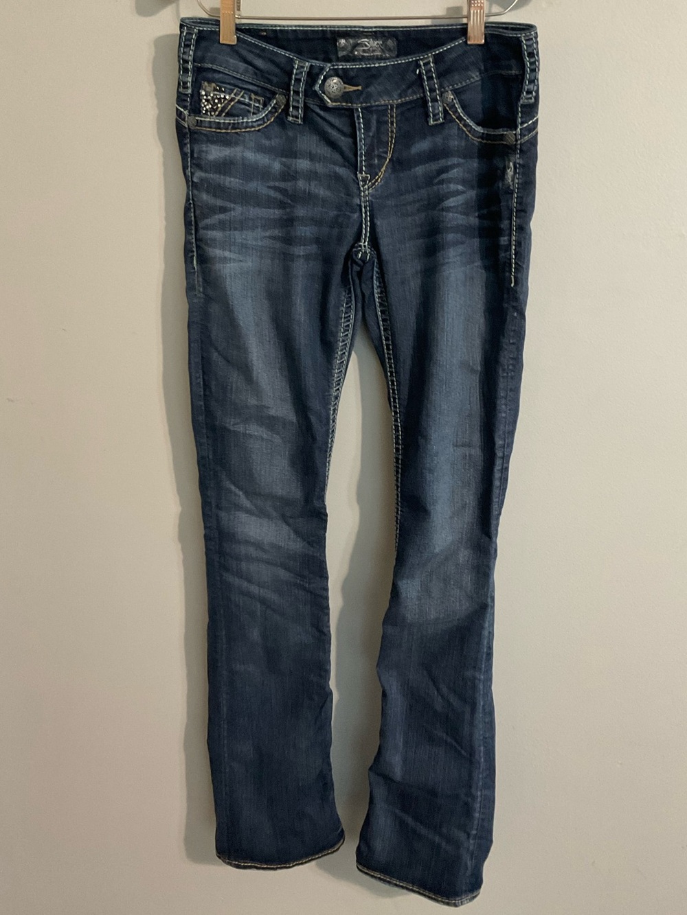 Silver Jeans Tuesday 16 1/2 Straight Dark Wash Jeans 28x33